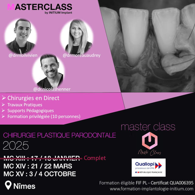 formation chirurgie plastique parodontale