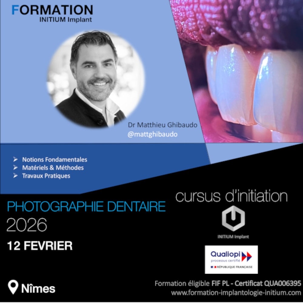 formation photographie dentaire 2026